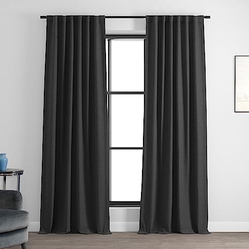 HPD Half Price Drapes Bellino Room Darkening Curtains 96 Inches Long Curtains for Bedroom & Living Room (1 Panel), 50W x 96L