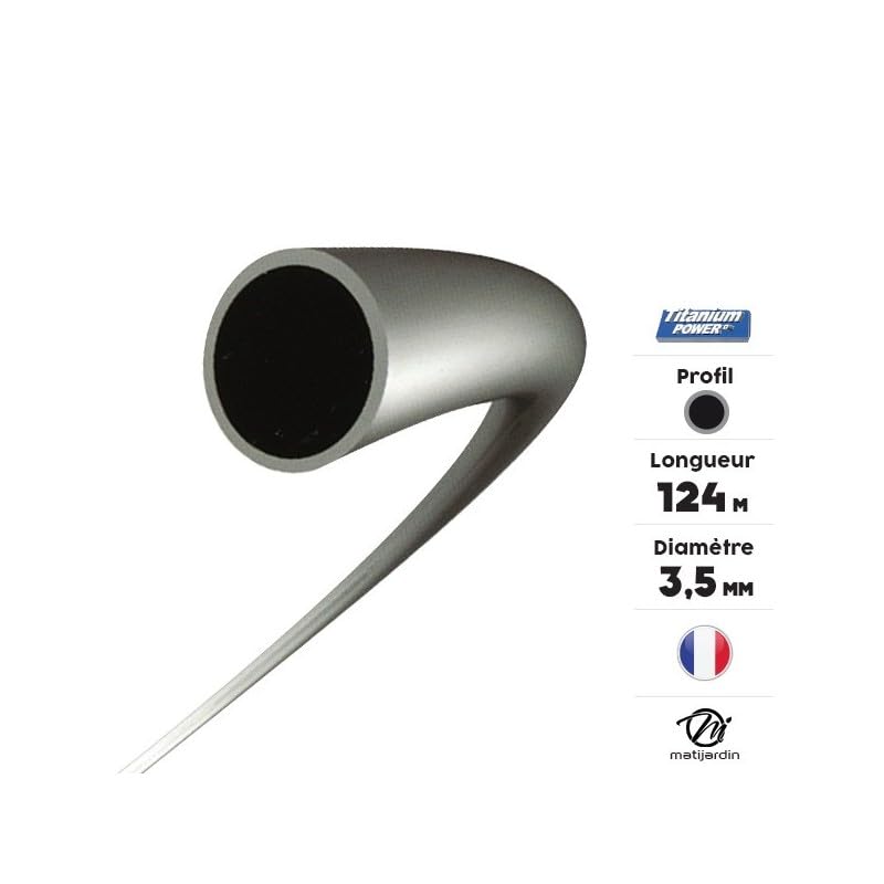 Matijardin - Fil débroussailleuse Rond 3,5 mm x 124 m Titanium Power