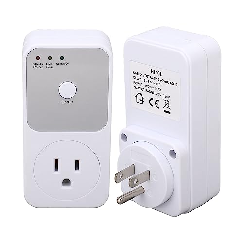 Diydeg DIYDEGXRZVDFUE2S Voltage Protector, Single Outlet Ac120V Plug In Refrigerator Voltage Protector With 5 Tto 6 Minutes Time Delay, Voltage Regulator For 80V To 150V Refrigerators And Washing Machine thumb #5