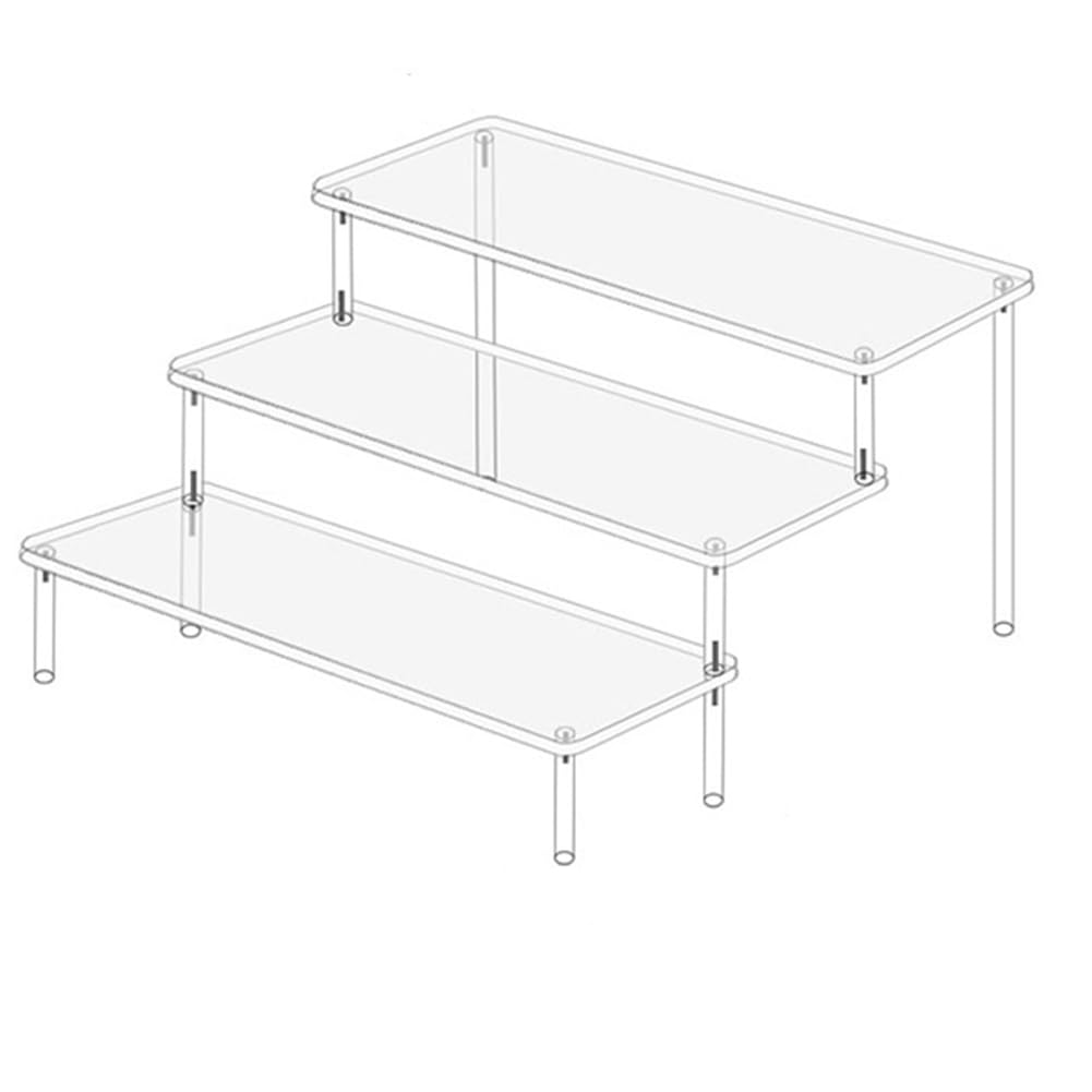 CTRLZS Perfume Rack Storage Rack Transparent Acrylic Shelf Stand For Food Display Racks