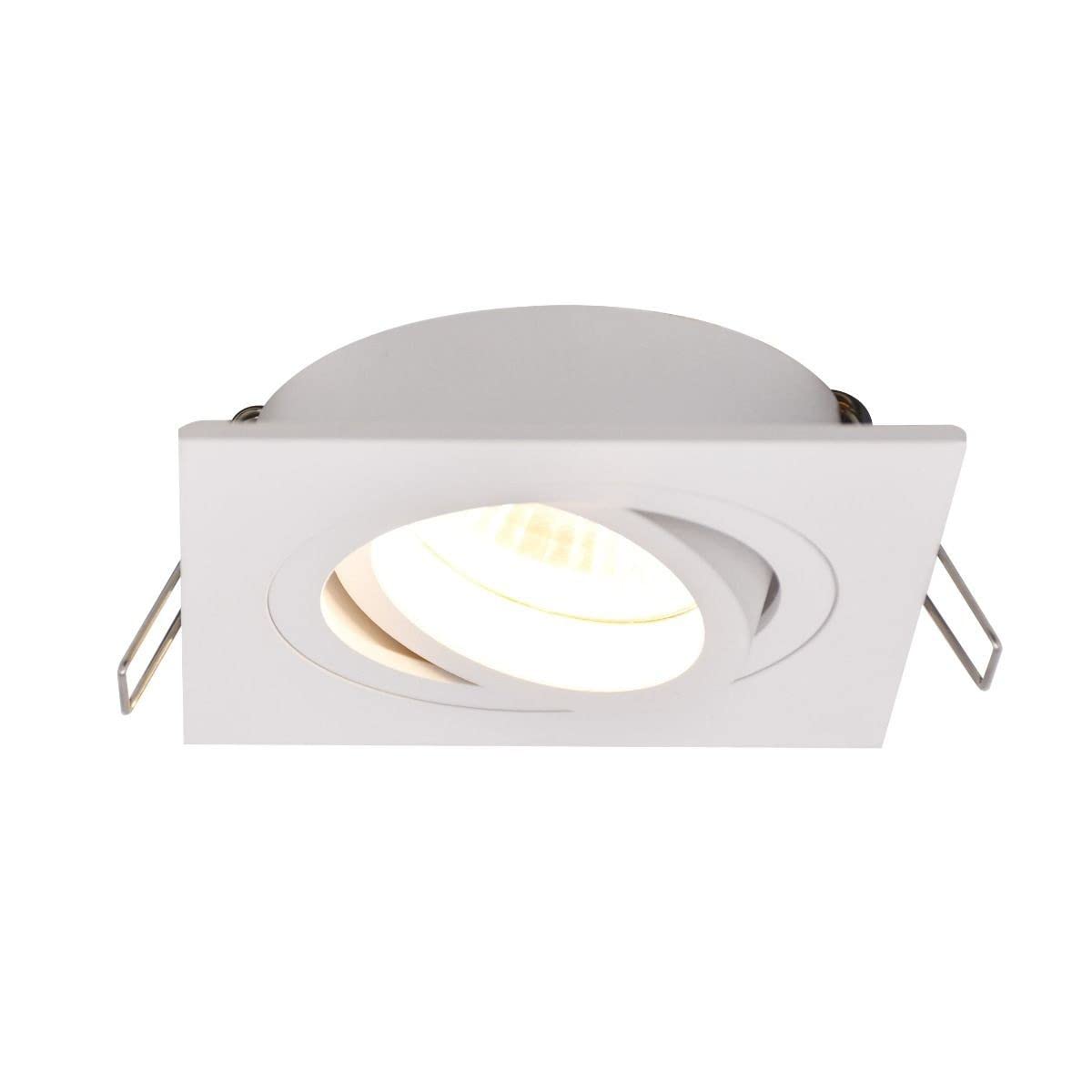 B&Q -  Luminosa Rondoo Square Recessed DownlightWhite1X Gu10