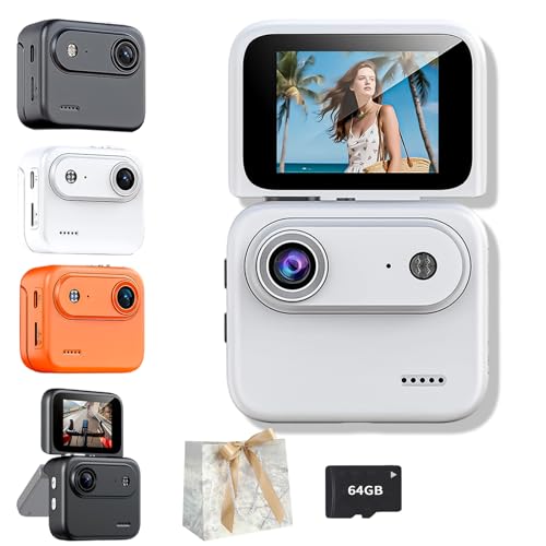 Aytdhfrn Multi-functional Flip Screen Action Camera 4k 360 miniatura 1