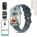 スマートウォッチ 【2025年業界限定】 iPhone対応 アンドロイド対応 多機能 スマートウォッチ 最新Bluetooth5.3通話対応 1.47インチHD画面 多着信通知・Twitter/INS/LINE通知 薄型軽量デザイン 100種運動モード 160種文字盤 文字盤DIYカスタム 音楽再生 IP68防水 活動量計 腕時計 Smart Watch ギフトに最適です(ブルー)