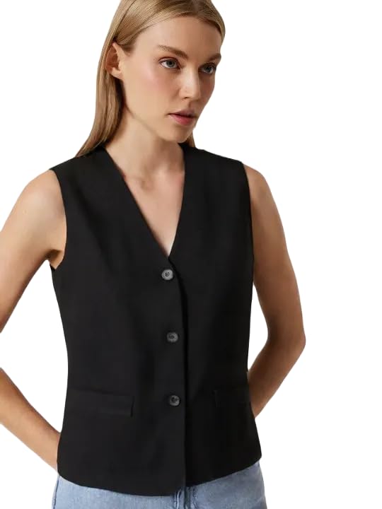 WaistCoat,RegularFit WaistCoat,Black WaistCoat,Cotton Blend WaistCoat,Casual WaistCoat,Office Wear WaistCoat,Women WaistCoat,WaistCoat01.-image-47
