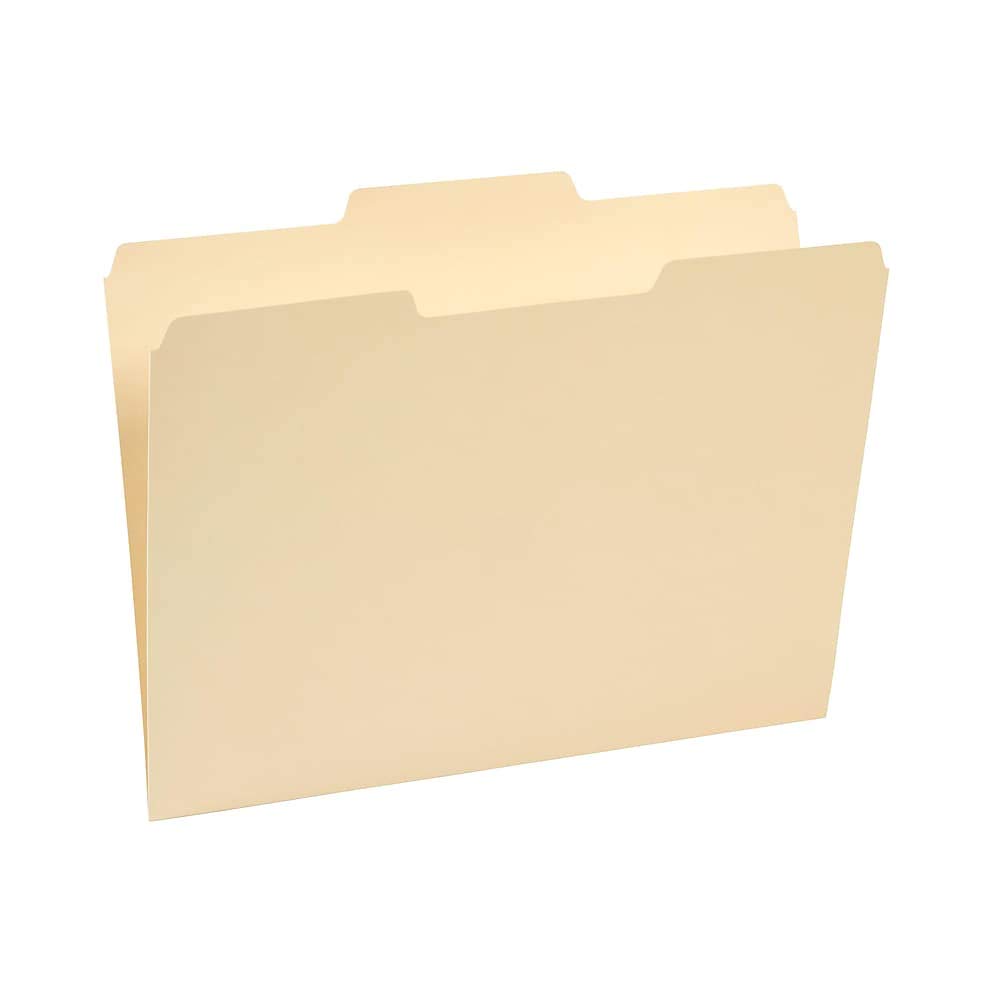 Staples 179495 Manila-Schnellhefter mit 3 Registern, sortierte Positionen, 500 Stück