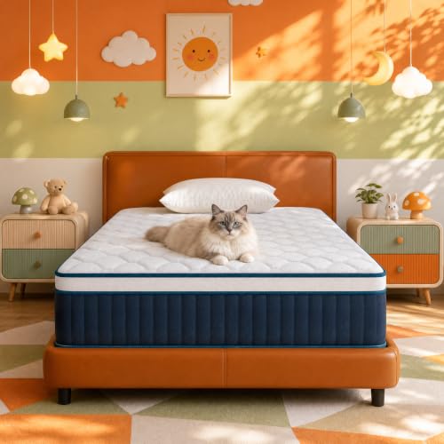 12 Inch Twin Hybrid Mattress Medium Firm Cool Ventilation Motion Isolation