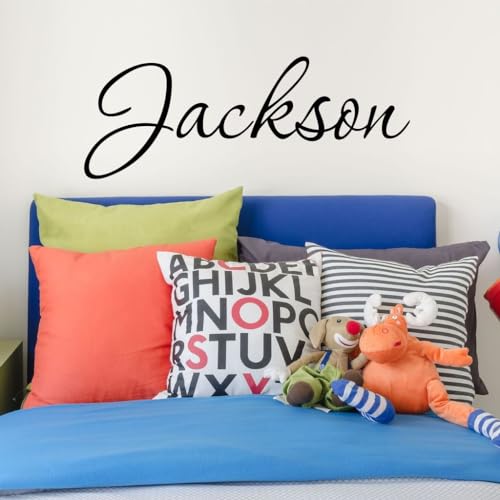 Vinilo decorativo personalizado nombre niño 28" ancho miniatura 7