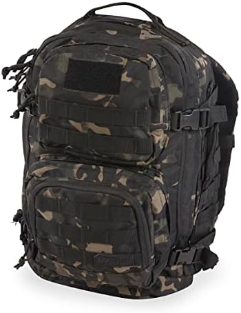 HIGHLAND TACTICAL Mochila tática, camuflagem urbana preta, tamanho