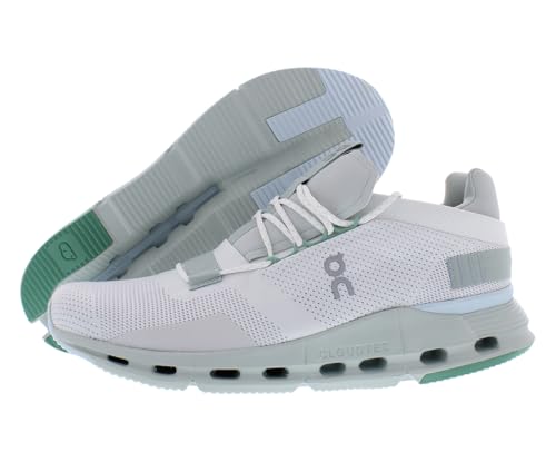 Image of On Cloudnova Mens Shoes Size 9.5, Color: Undyed /White /Glacier-White