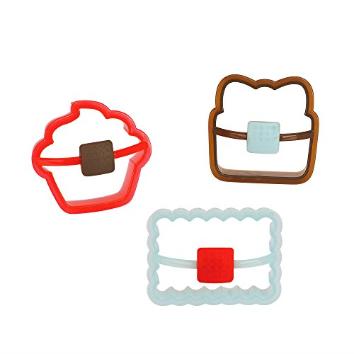 Sweet Creations 3-Piece Birthday Cookie Cutter Set Multi-Color