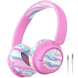 iClever BTH22 Casque Bluetooth pour enfants, 60 heures d'autonomie, volume sûr 74/85 dBA, Bluetooth 5.4, USB C, casque supra-auriculaire pour enfants sans fil avec micro cordon auxiliaire pour iPad iClever BTH22 Casque Bluetooth pour enfants, 60 heures d'autonomie, volume sûr 74/85 dBA, Bluetooth 5.4, USB C, casque supra-auriculaire pour enfants sans fil avec micro cordon auxiliaire pour iPad