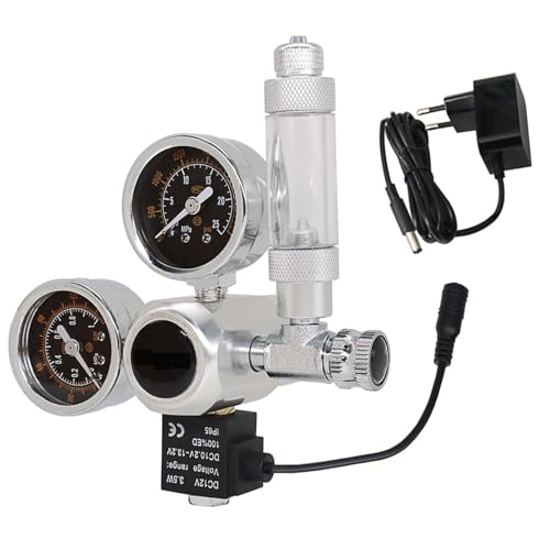 Régulateur CO2 aquarium avec solénoïde 12V et compte-bulles W21.8