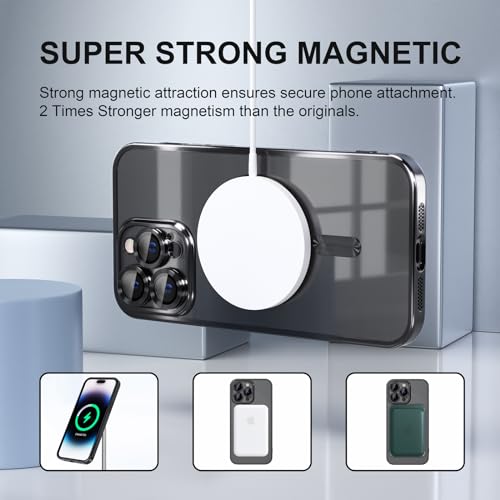 Image of Misea Magnetic for iPhone 14 Pro Case Compatible with MagSafe Black