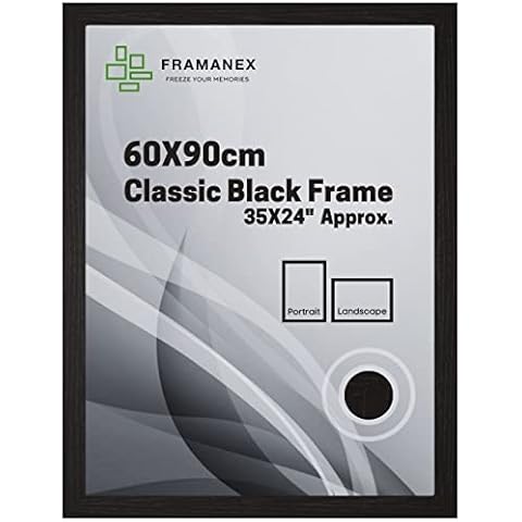 FRAMANEX Classic Black Picture Frame 60 X 90cm Cover