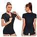 TwhqxjCN Women Front Zippered Rashguard Swimsuit Training Swimwears Tummy Control Bathing Suit Athlete Training Swimsuit