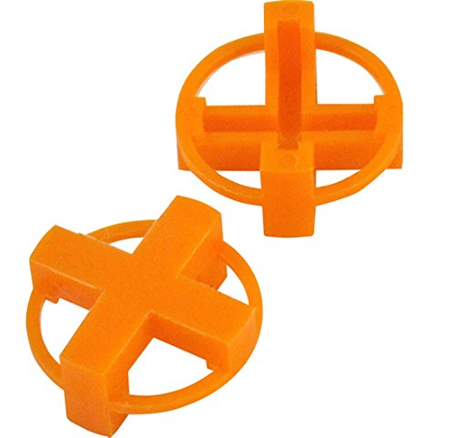 1/4 4-Corner View Tile Spacers Box 400 pcs (Orange)