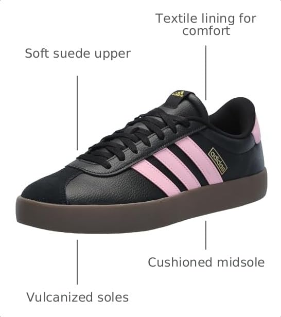 Image of adidas Vl Court 3.0 Lace Up Sneakers Shoes Casual - Grey
