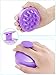 HEETA Shampoo Scalp Brush Massager Hair Growth, Scalp Scrubber with Soft Silicone Bristles for Hair Growth & Dandruff Removal, Hair Brush for Scalp Exfoliator, Purple