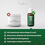 Hanföl für Hunde & Katzen. (700 Tropfen) Kaltgepresstes, reines Hanfsamenöl mit Omega 3, 6 & 9 - Zur Entspannung und für Gelenke - Hanfsamenöl für Tiere