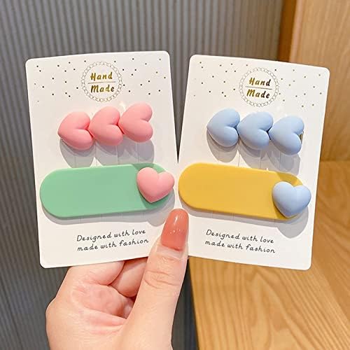 ヘアクリップ（２個、キャンディハート） -100均 通販 ダイソーオンラインショップ【公式】 ヘアピンキャンディーカラーハートヘアクリップチルドボウキュートガールズヘッドウェアガールズヘアピンヘアアクセサリー (Color :