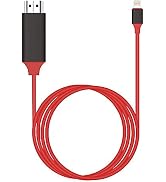 [Upgraded] Lightning to HDMI Adapter, Apple MFi Certified 1080P HDTV Cable Adapter Compatible wit...