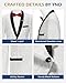 YND Men's Floral Tuxedo Suit Jacket, Slim Fit Paisley Blazer, Shawl Lapel with Bow Tie for Party Prom Wedding Dinner White