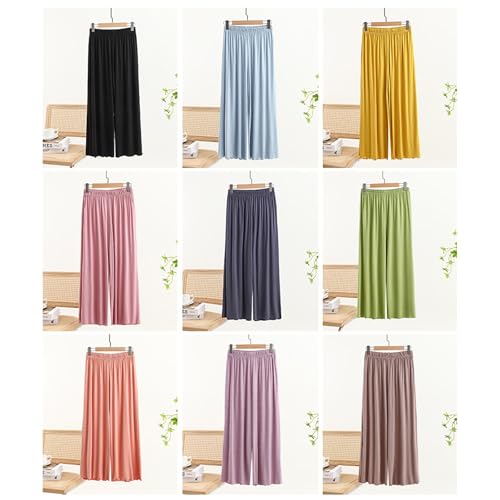 Pantalon ample à enfiler en textile premium tombé fluide élégant - 7