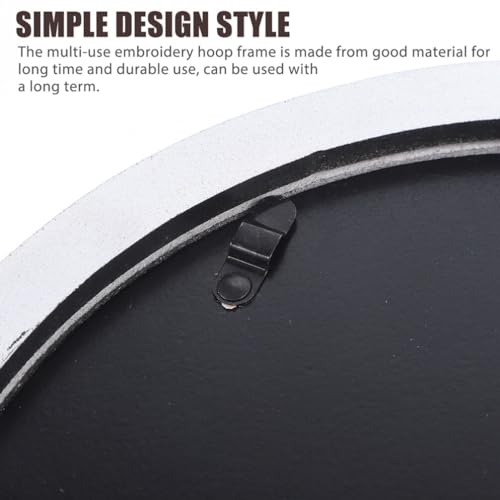 Image of STOBAZA 8.14 Inch Circular Embroidery Hoop Frame Round Cross Stitch Frame for Embroidery Display Wall Hanging Photo Holder for Home Decor Needlework Storage Gift