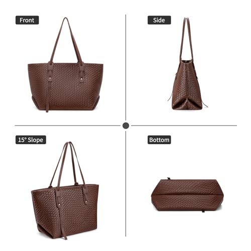 Sac cabas avec fermeture eclair grande capacite SENDEFN en cuir vegan - 6