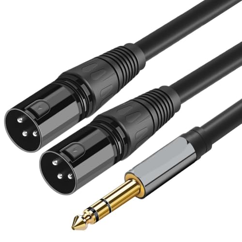 Cable Jack 6.5mm a XLR macho con protección miniatura 1