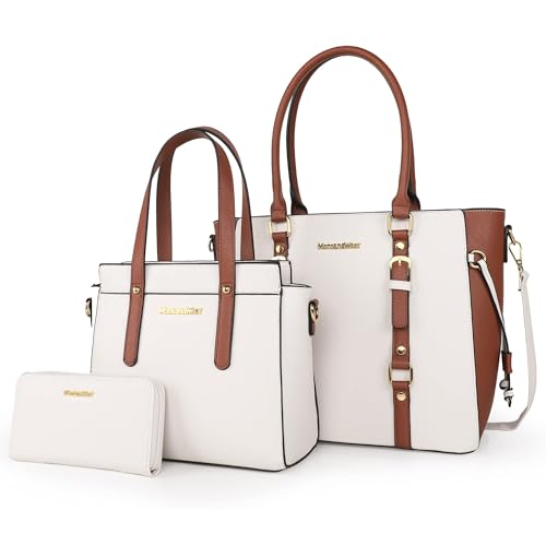 Montana West 3PCS Purses for Women Tote Bag and Wallet Set Shoulder Satchel Crossbody Bags Leather Handbag for Gift Travel Casual Work MWC-HB-SET3-C032WA-BR by Montana West - Used condition - US$25.99