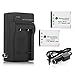 Powerextra 2 PCS Replacement Battery and Charger for Fujifilm NP-45 NP-45A NP-45B NP-45S Fujifilm FinePix XP20 XP22 XP30 XP50 XP60 XP70 XP80 XP90 T350 T360 T400 T500 T510 T550 T560 JX500 JX520 JX550