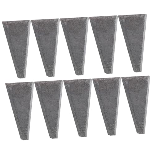CLISPEED 10 piezas Cuñas de Acero al Carbono para Mango de Cuñas Metálicas Reforzadas para Fijación y Refuerzo Carpintería y Construcción Pequeño Herramienta Resistente Exterior Uso
