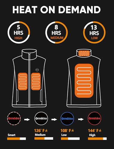 Image of Kids Heated Vest with Battery Pack - 7.4V Rechargeable Lightweight Heated Vest, Boys Girls Electric Heated Coat