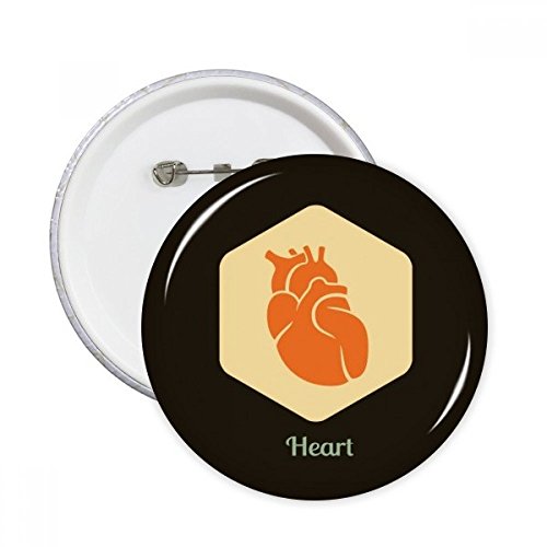 Pins Organes Corps Bouton Badge XL Idée Cadeau Originale pour Passionnés