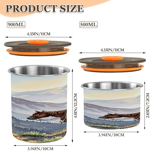 Envase hermético para café de acero inoxidable 30 oz miniatura 3
