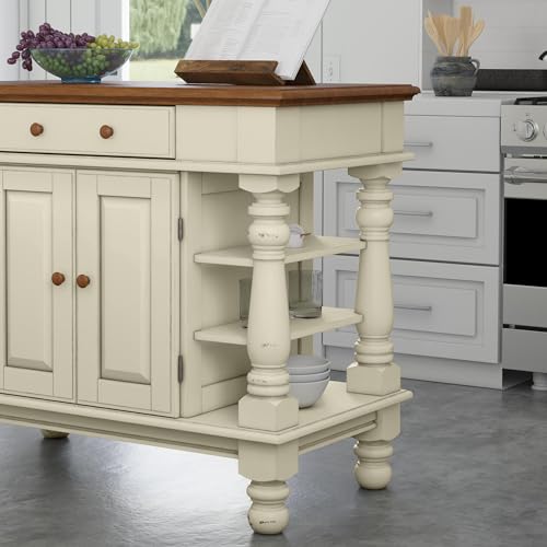 Homestyles-Americana-Kitchen-Island-Off-White-Stationary-Kitchen-Island-with-Storage-and-Hardwood-Top Homestyles Americana Kitchen Island Off White Stationary Kitchen Island with Storage and Hardwood Top