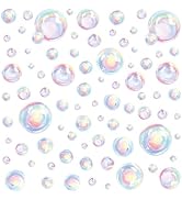 Uonlytech Bubble Wall Decal Stickers, Under The Sea Birthday Party Decor Colour Bubble Ocean Back...