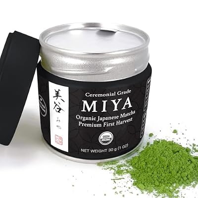 Miya Matcha 30g - Organic Premium Ceremonial Japanese Matcha Green Tea Powder - First Harvest - Zero Sugar - USDA and KOAA Certified