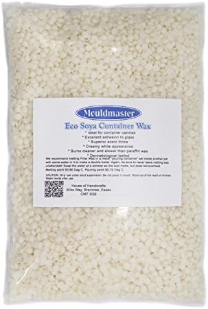 Mouldmaster Soy Container Candle Wax pellets 250g, SOYA, Cream/Off White, 20 x 10 x 1 cm