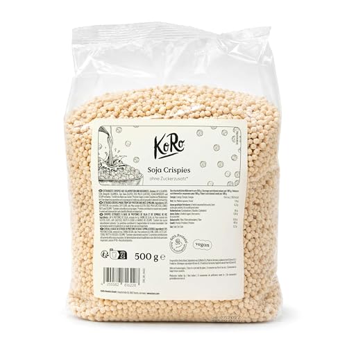 KoRo - Soja Protein Crispies 500 g - 60 % Eiweiß - Vegan - Vorteilspack