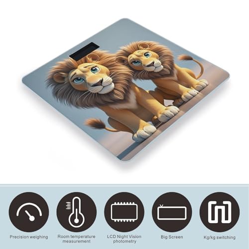 Báscula digital Two Lions de vidrio templado miniatura 3