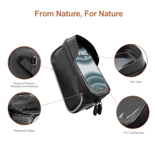 SunHalo Gear Waterproof Bike Bag,Bicycle,Ebike Front Frame Bags for Phone by SunHalo Gear - Used condition - Image 3