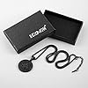 HZMAN Vintage Stainless Steel The Seal of The Seven Archangels Pendant Necklace Jewelry Gift 22+2" Chain (Black-1) #5