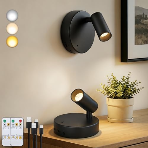 3 températures de couleur pour ce spot LED sans fil Kambo rechargeable