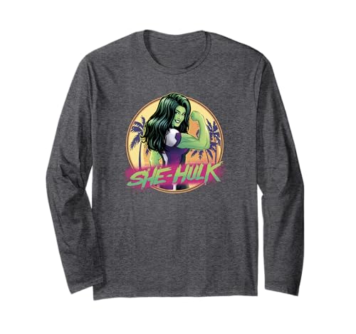 Marvel She-Hulk t-shirt manches longues léger idéal contre la brise marine des vacances
