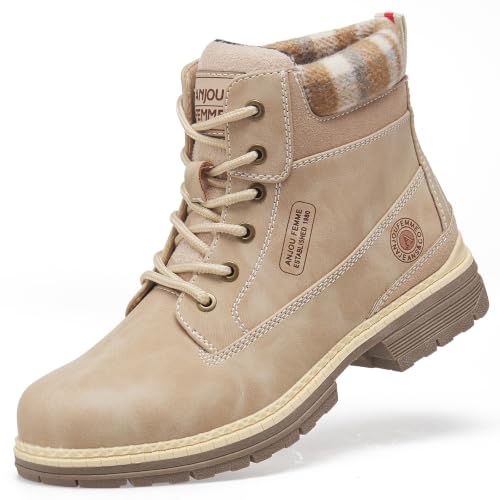 ANJOUFEMME Outdoor Hiking Boots for...