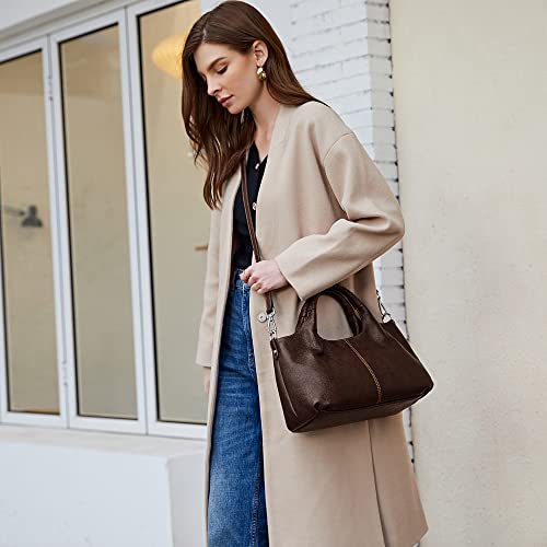 Image of Iswee Leather Satchel Women Purse and Handbag Crossbody Shoulder Bag Hobo