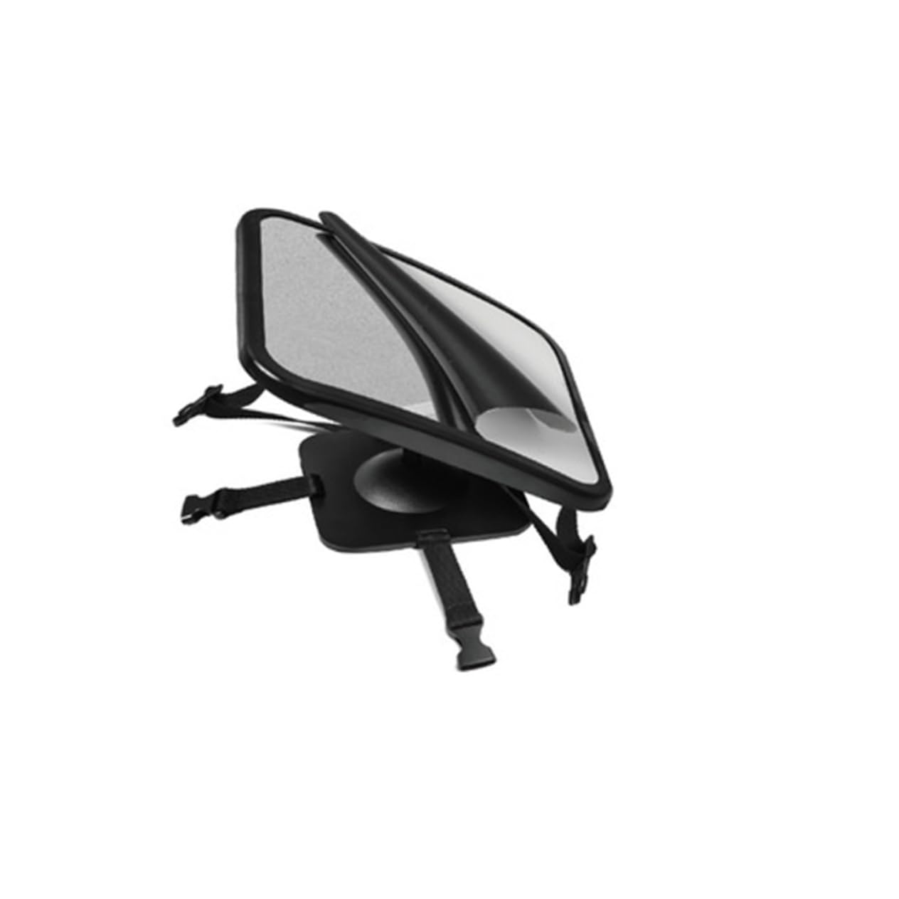 MOLUCKFU Rearview Mirror Rear Mirror 360° Adjustment Easy Installation Durable Plastic