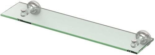 Gatco 4026tabernaEstante de vidrio níquel satinado